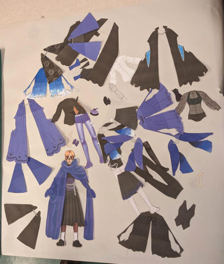 Dress up doll version of myself with formal outfits