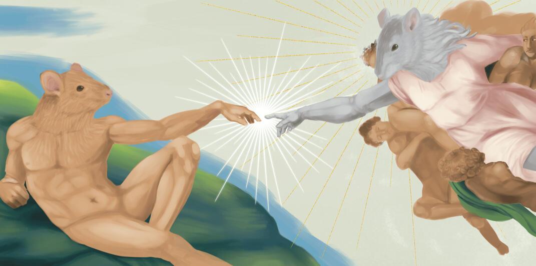 The Creation of Ratam, digital painting masterstudy